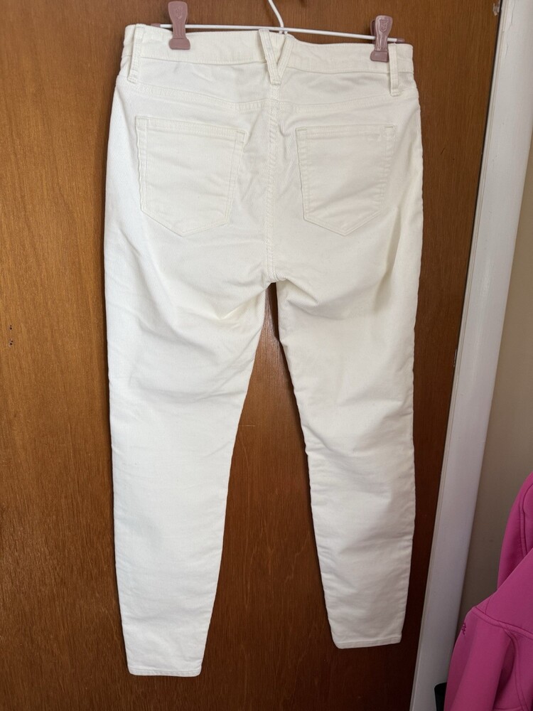Vineyard Vines corduroy pants womens sz 26 off white stretch $148 ladies